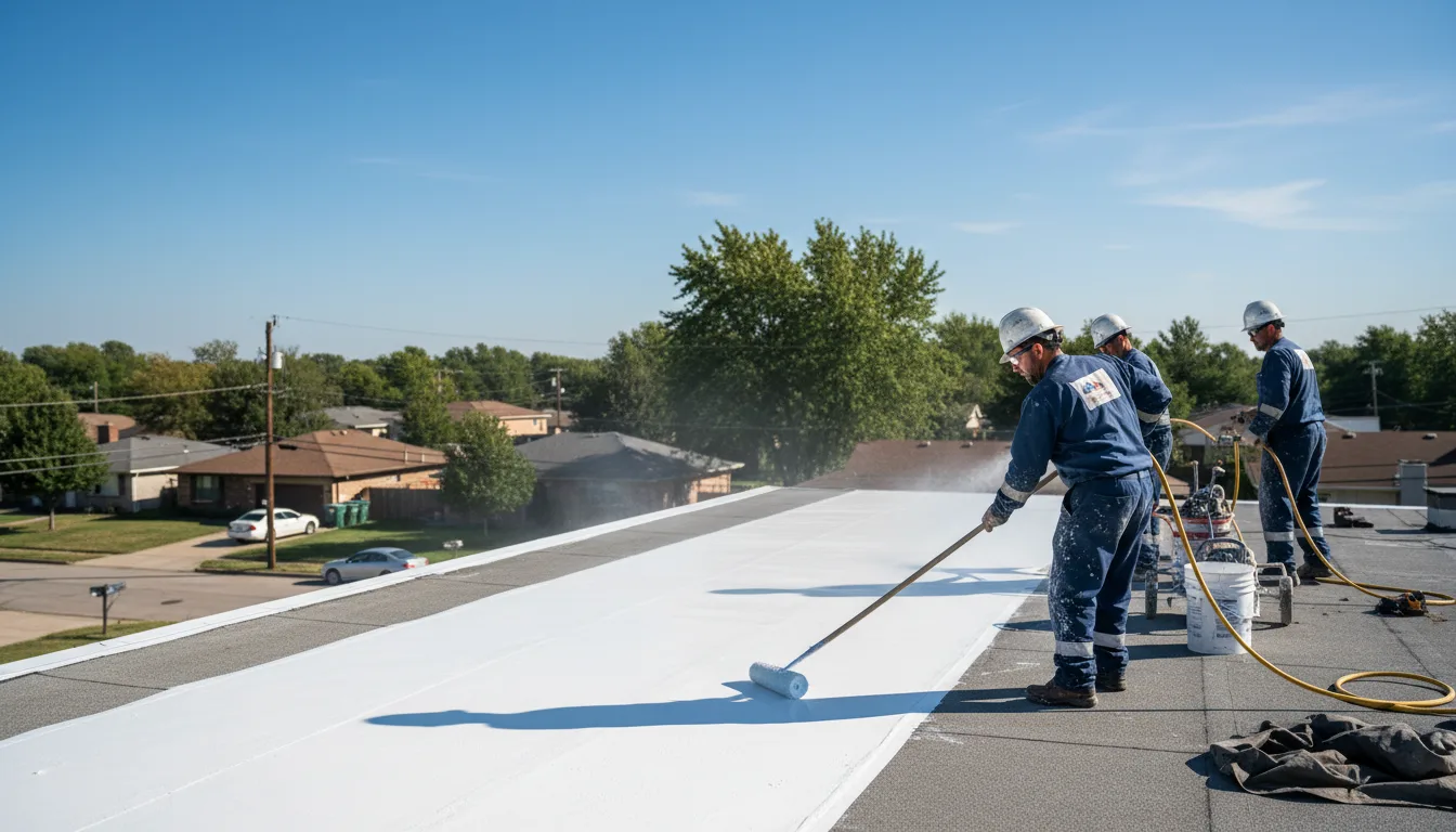 Commercial roof coating in Romeo, MI near me
